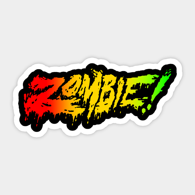 Zombie Sticker by nicksoulart